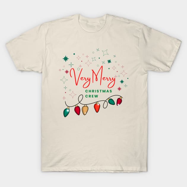 Very Merry Christmas Crew T-Shirt by Wizarding Wands & Mickey Ears